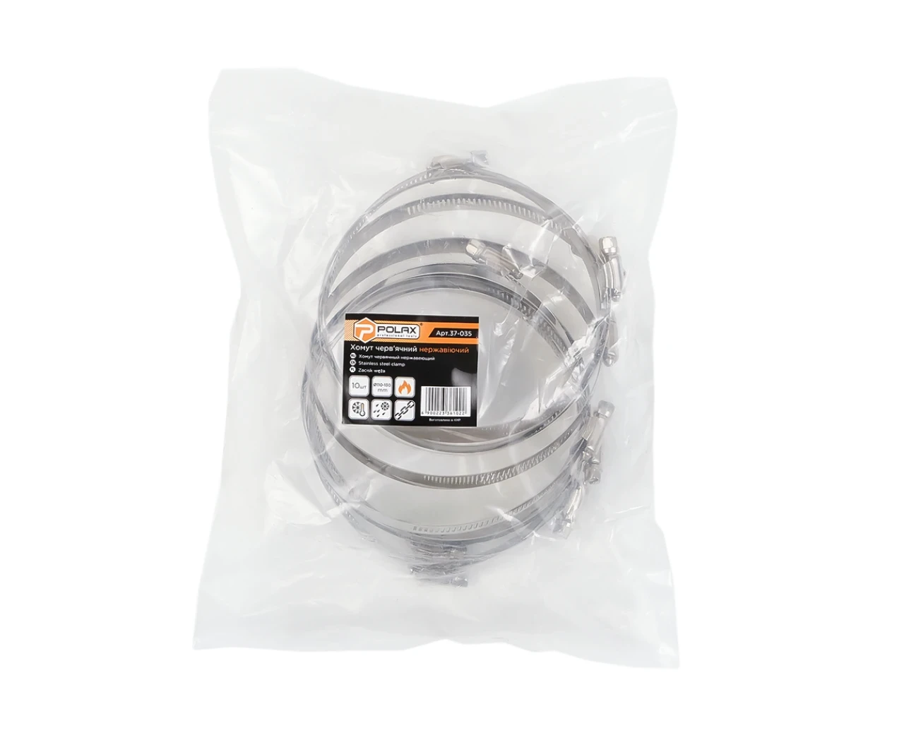 Хомут W2 110-130 нержавеющая сталь 10 шт. (2428851225) - фото 2 Хомут W2 110-130 нержавеющая сталь 10 шт. (2428851225) - фото 2