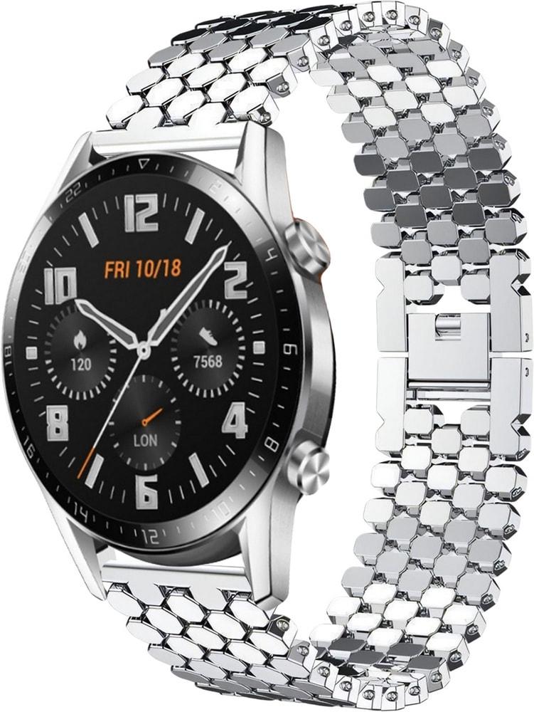 Металлический Ремешок Scaly для Huawei Watch GT 2 46 мм Silver (28769-59)