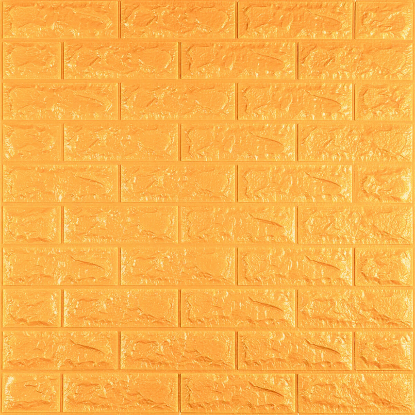 3D-панель самоклеющаяся StickerWall для стен 770х700х7мм Золотой