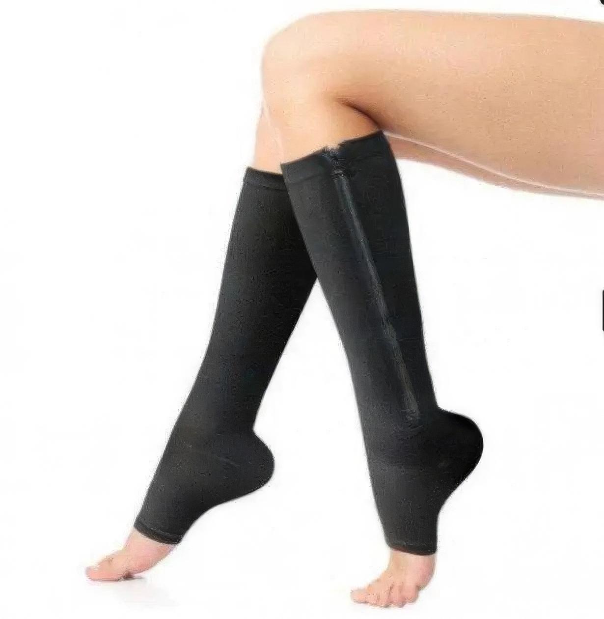 Компресійні гетри на блискавці Zip Sox L/XL Чорний (1002878-Black-L/XL) - фото 5