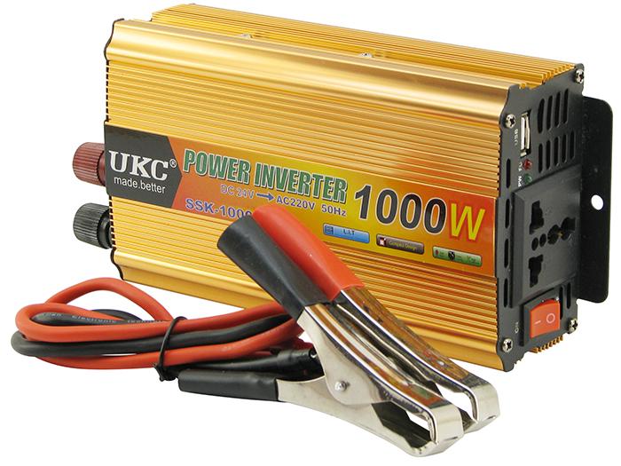 Преобразователь напряжения UKC SSK-1000W с 24 В в 220 В - фото 1 Преобразователь напряжения UKC SSK-1000W с 24 В в 220 В - фото 1