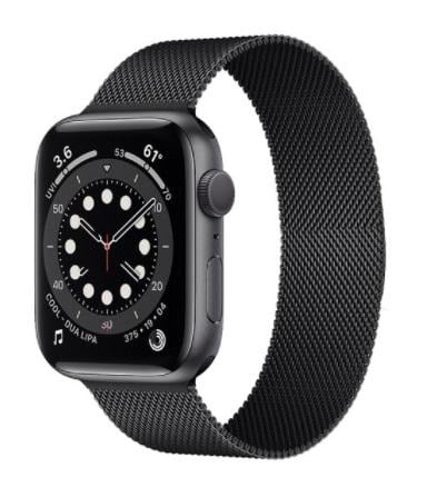 Ремешок миланская петля BeWatch для Apple Watch series 3 4 5 6 с шириной корпуса 38 40 мм Milanese loop Черный (1050201)