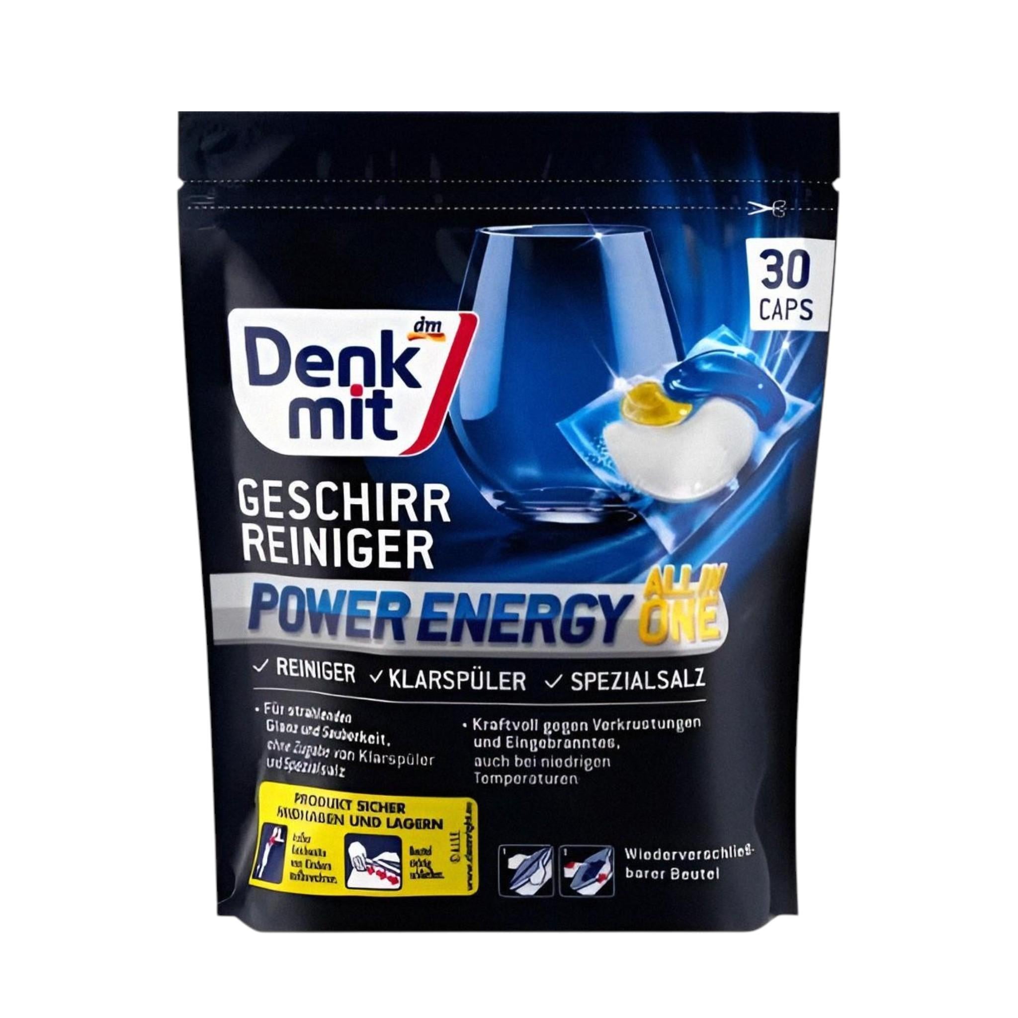 Капсулы для посудомоечной машины Denkmit Power Energy All in 1/30 таб. 462 г (770758dm)