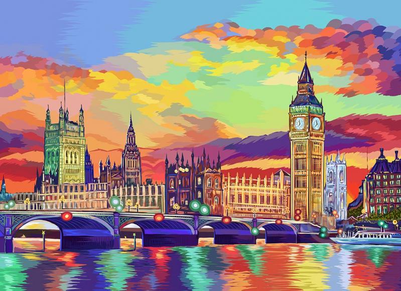 Картина по номерам Danko Toys Лондон 08U 40х50 см Картина по номерам Danko Toys Лондон 08U 40х50 см