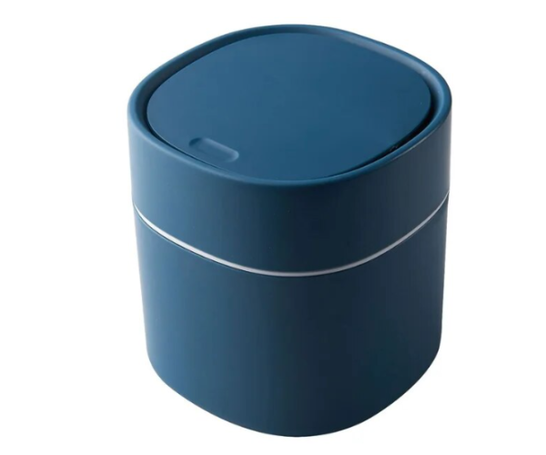 Мусорное ведро косметическое тип А квадратное Синий (1219)
