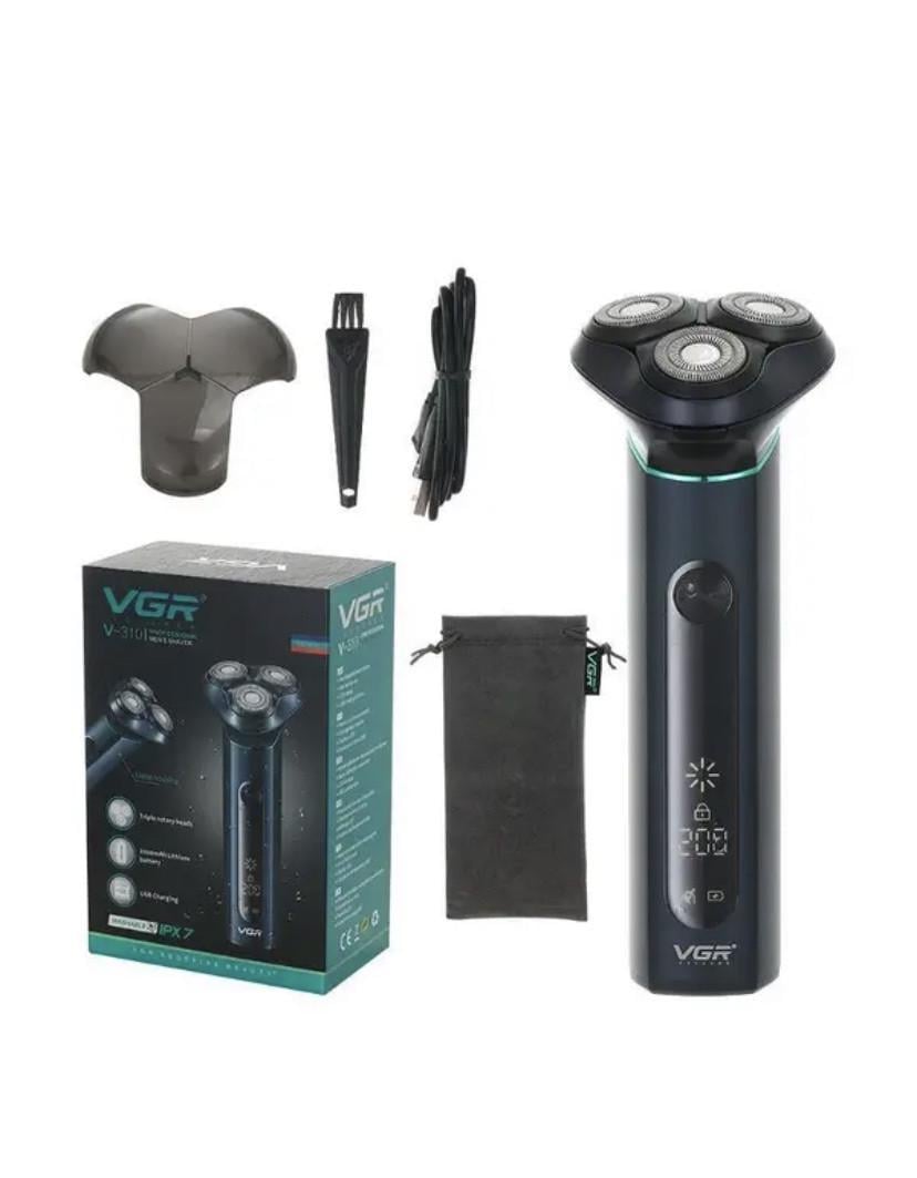Електробритва водонепроникна VGR V 310/ 8825 USB акумулятор Li-lon 2000 mAh