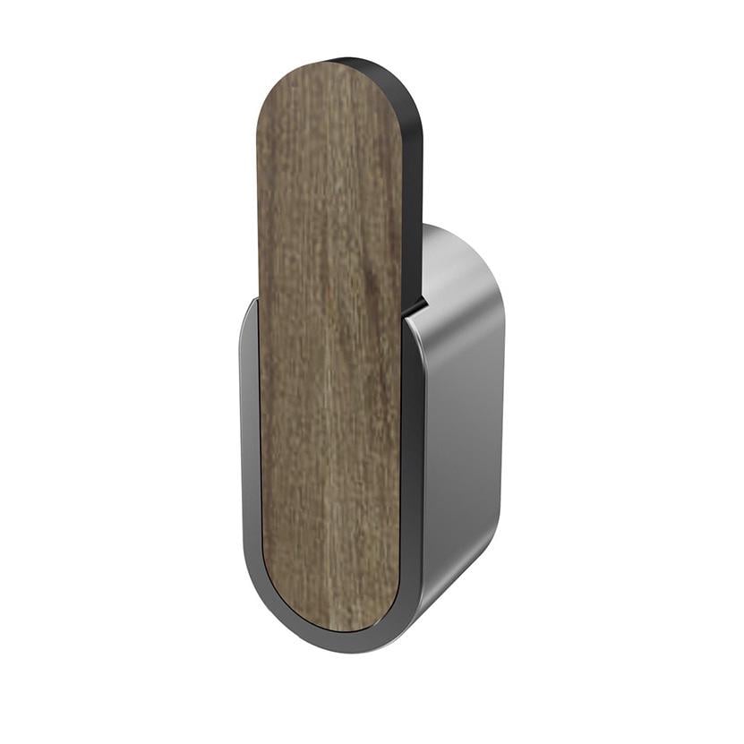 Крючок для полотенец Bisk BERGEN Хром/Дерево (07062)