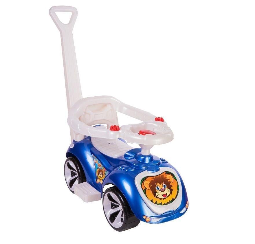 Толокар-машина Orion Лапка с родительской ручкой и бампером Blue (90840)