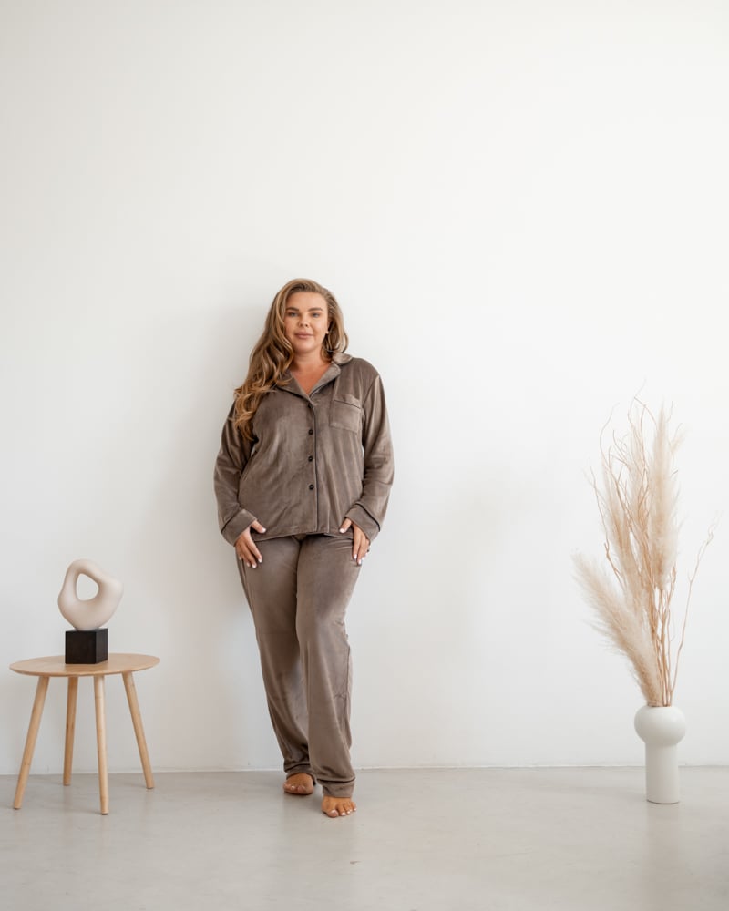 Пижама женская Модельер 7622 р. 42 Бежевый (14065) - фото 7 Пижама женская Модельер 7622 р. 42 Бежевый (14065) - фото 7