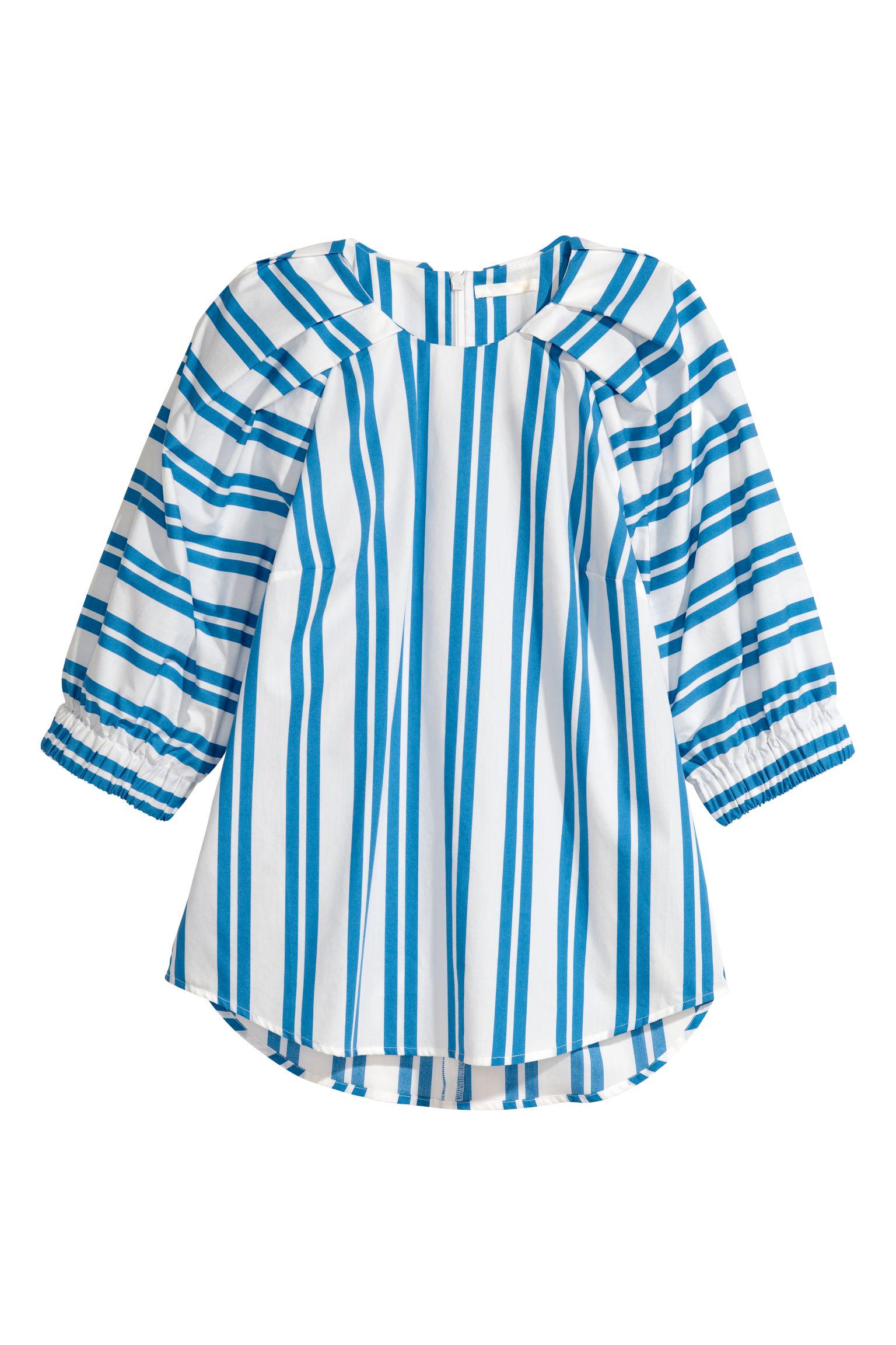 Блуза H&M Полоска р. 36 Белый (5015512576)