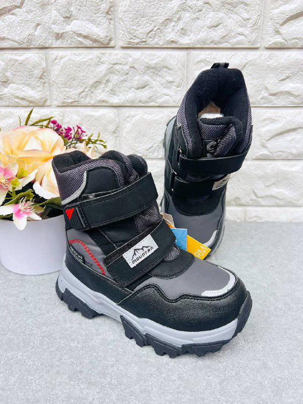 Ботинки-сноубутсы для мальчика ТОМ.М 1928 р. 30 19,5 см Черный (1928-2) Ботинки-сноубутсы для мальчика ТОМ.М 1928 р. 30 19,5 см Черный (1928-2)