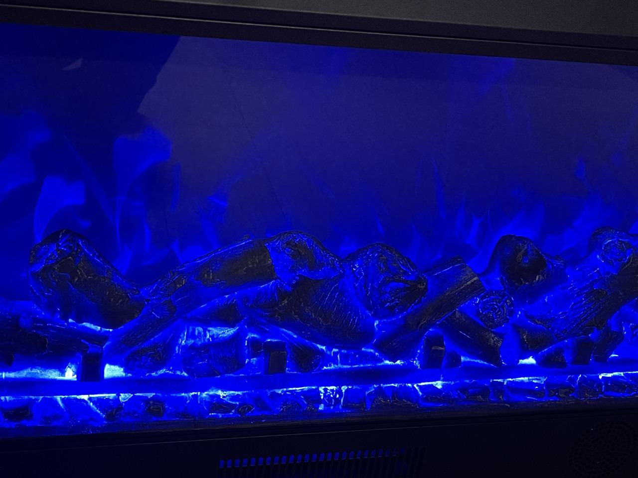 Електричний камін Logos Long 158 1500 Вт Bluetooth звук потріскування дров White/Black (10080146) - фото 10