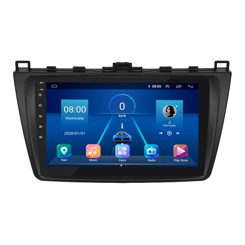 Автомагнитола штатная Lesko 4G/GPS/Wi-Fi для Mazda 6 II GH Рестайлинг 2009-2013 6/128Gb 9" (1682244910)