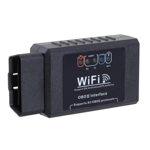 Діагностичний сканер-адаптер OBD2 ELM327 WiFi Black (17121)