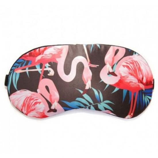 Маска для сну з охолоджуючим ефектом гелевою вставкою Фламінго 19х10 см Black (123303) Маска для сну з охолоджуючим ефектом гелевою вставкою Фламінго 19х10 см Black (123303)