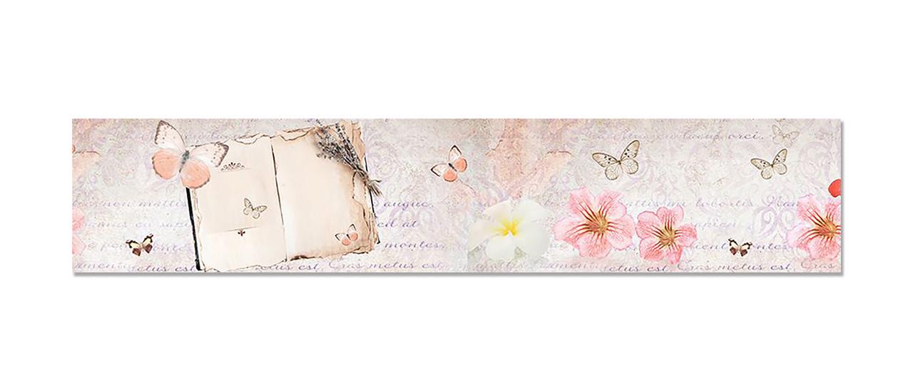 Кухонный фартук Бабочки письмо из самоклеющейся виниловой пленки 60х300 см Розовый Кухонный фартук Бабочки письмо из самоклеющейся виниловой пленки 60х300 см Розовый