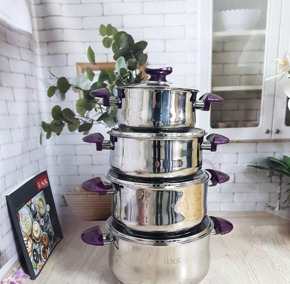 Набор посуды OMS Collection 1036 8 предмета Purple
