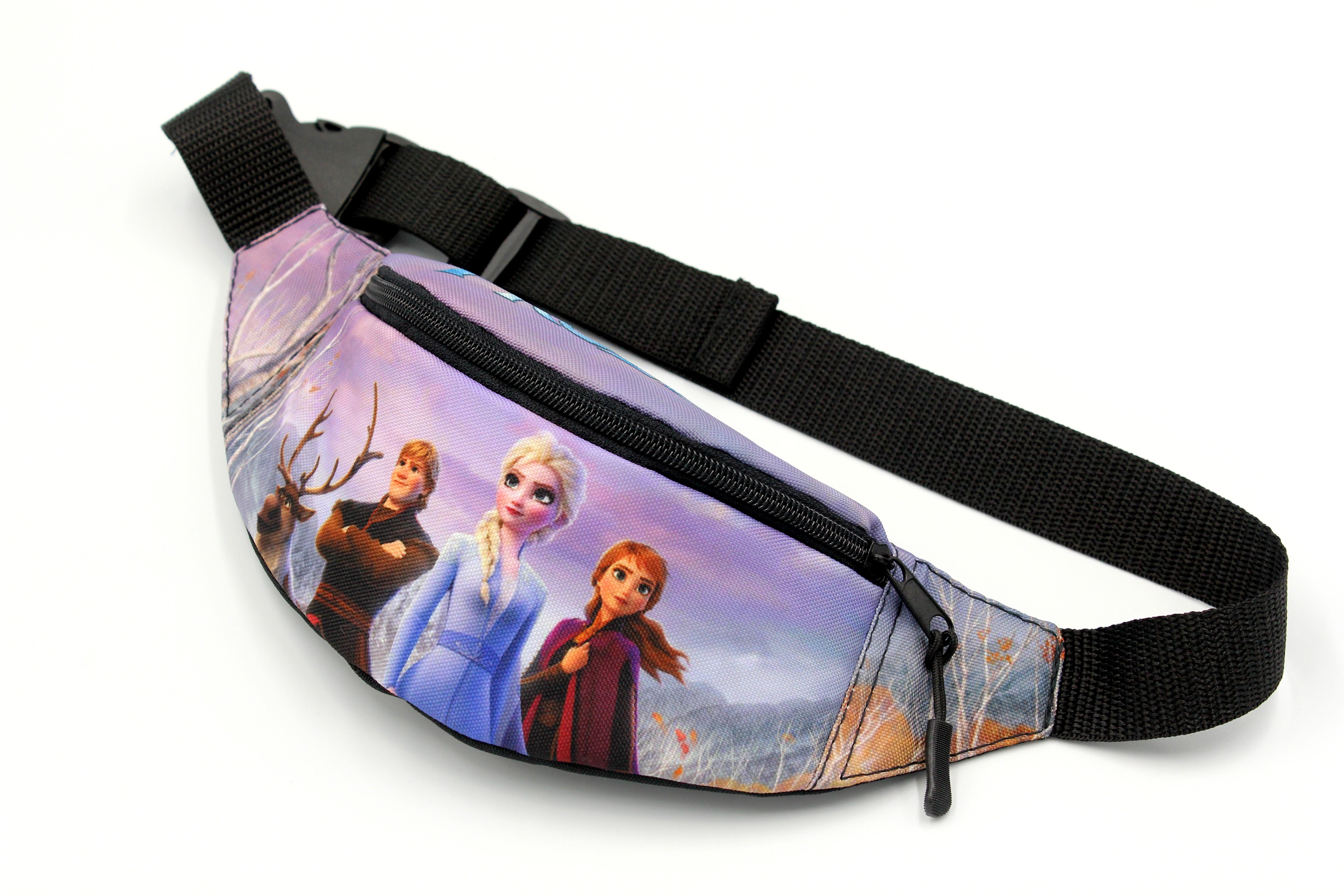 Бананка для девочки с регулирующим ремешком 4-8 лет Frozen Анна и Эльза (Д-035) - фото 5 Бананка для девочки с регулирующим ремешком 4-8 лет Frozen Анна и Эльза (Д-035) - фото 5