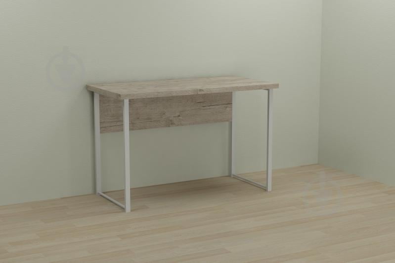 Комп'ютерний стіл Ferrum-decor Курт 75x140x70 білий ДСП Дуб Шервуд 32мм