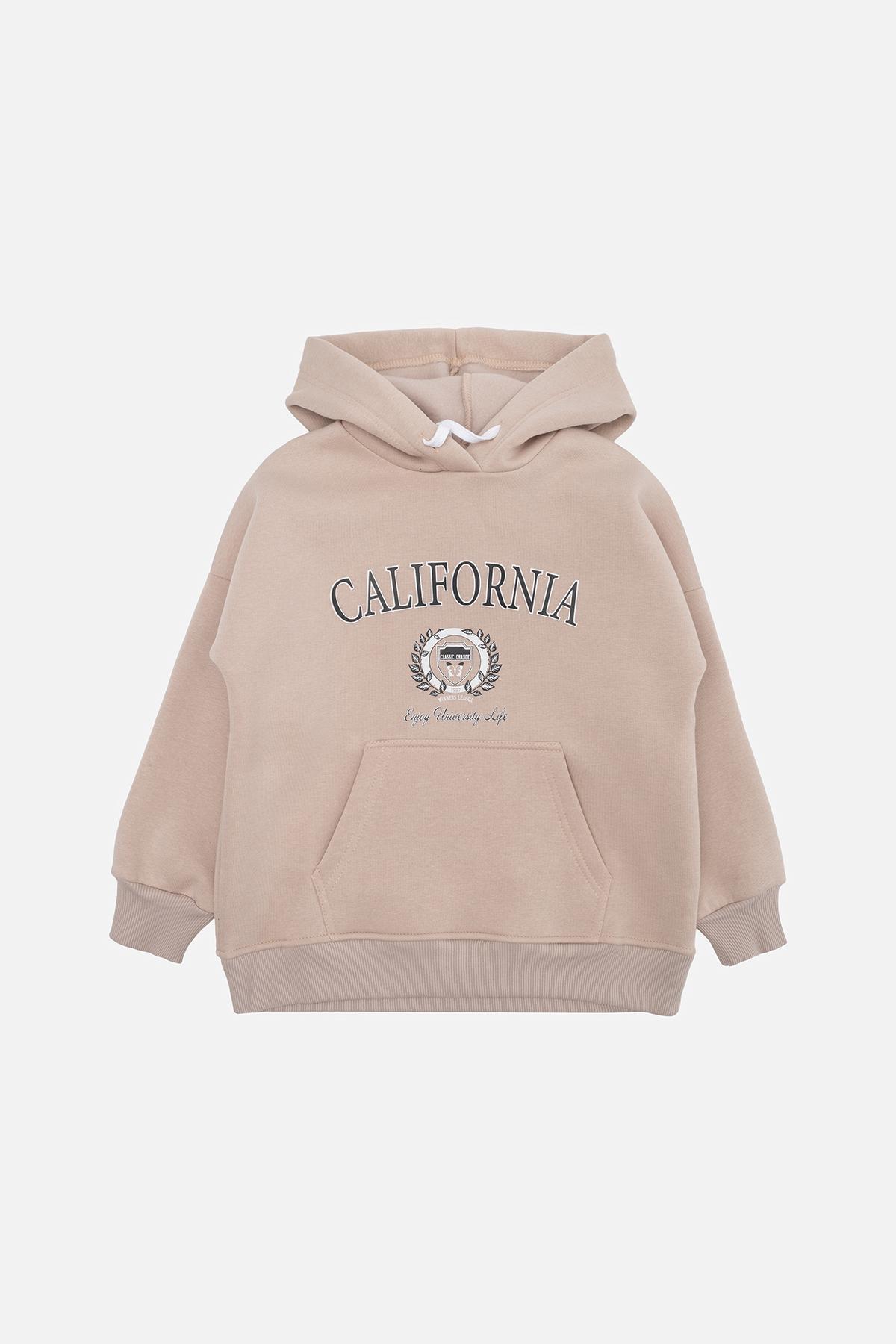 Худи для девочки ЦБ-00230124 128 см Бежевый (28575757)