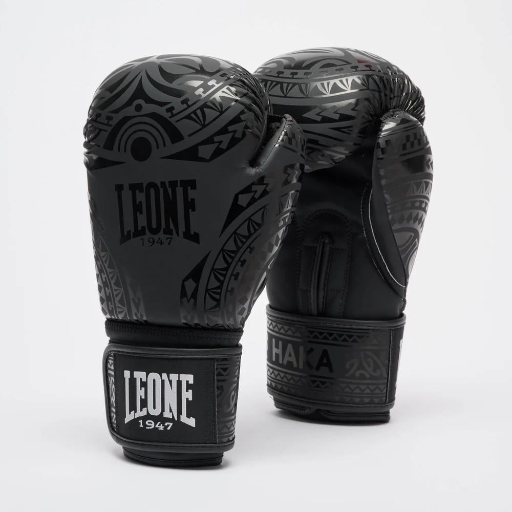 Боксерські рукавиці Leone GN329 HAKA 14 унцій Black Боксерські рукавиці Leone GN329 HAKA 14 унцій Black