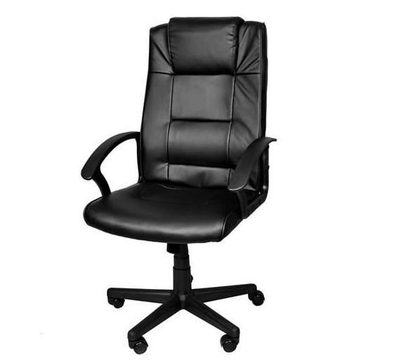 Кресло офисное компьютерное из экокожи Malatec Черный (8983)