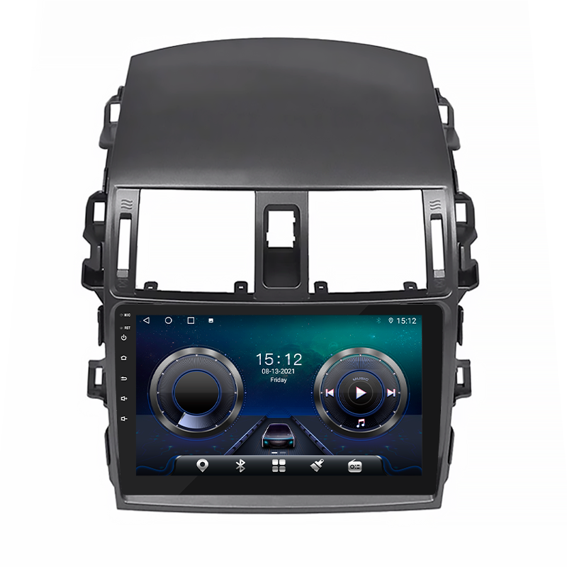 Автомагнітола штатна Lesko для TOYOta Corolla X E140/E150 рестайлінг 2010-2013 9" 4/32Gb 4G Wi-Fi GPS