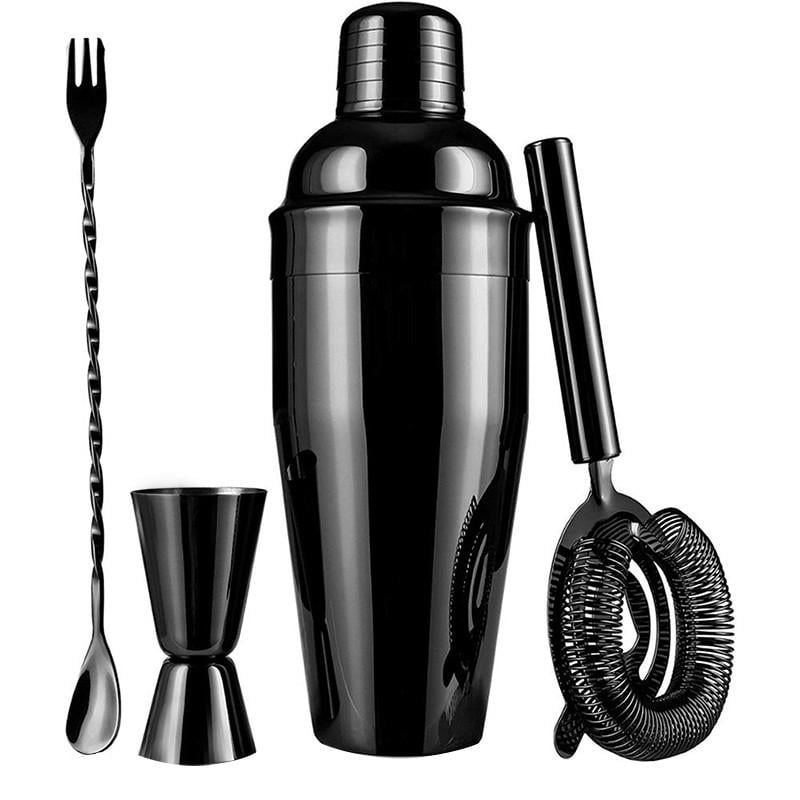 Набор для бара Lesko KM-TZS77 из нержавеющей стали 4 пр. Black (2662240543)