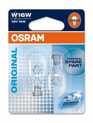 Автолампа ук. OSRAM 921-02B W16W 12V W2,1X9,5 2X10 Blister