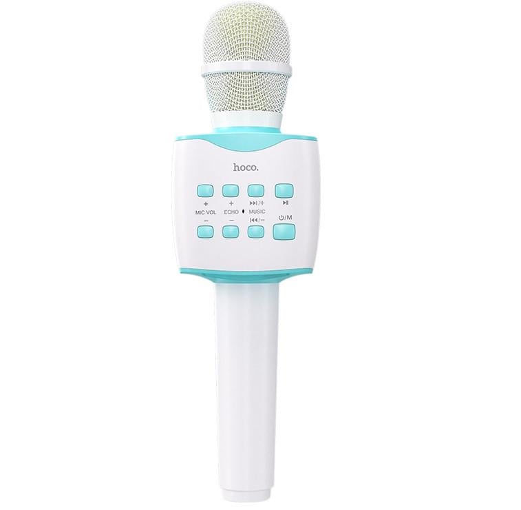 Караоке микрофон беспроводной Hoco BK5 5W 1200 mAh Бело-синий (934e773b)