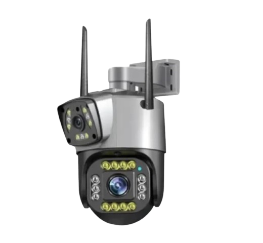 Камера відеоспостереження IP 4G з підвійною лінзою 8 Мп поворотна з нічним баченням та віддаленим керуванням (2666605215)