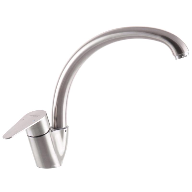 Змішувач для кухні MIXXUS LEO-011 SS2826 одноважільний Сатин (78004)