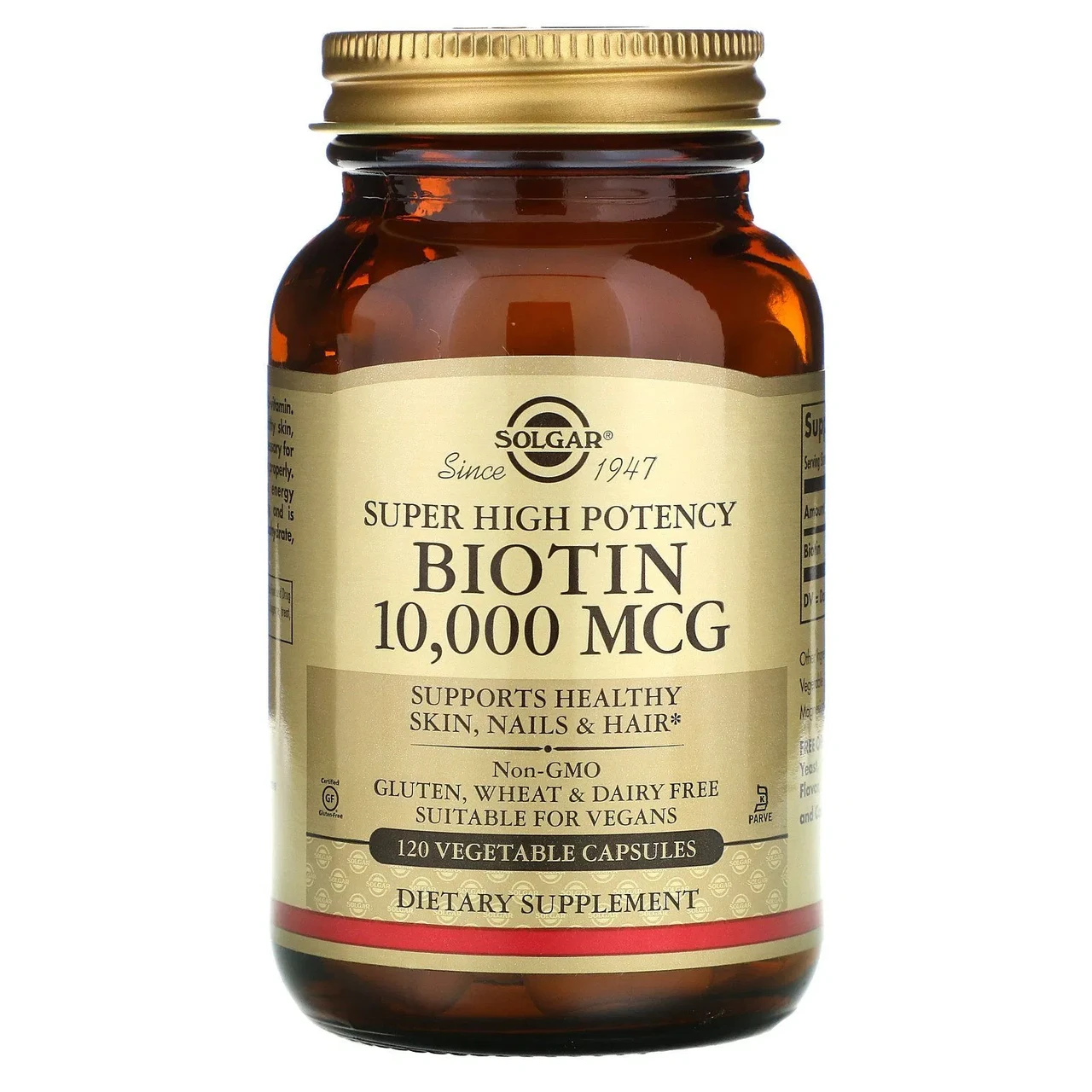 Витамины Solgar (Biotin Super High Potency 10000 мкг 120 капс.