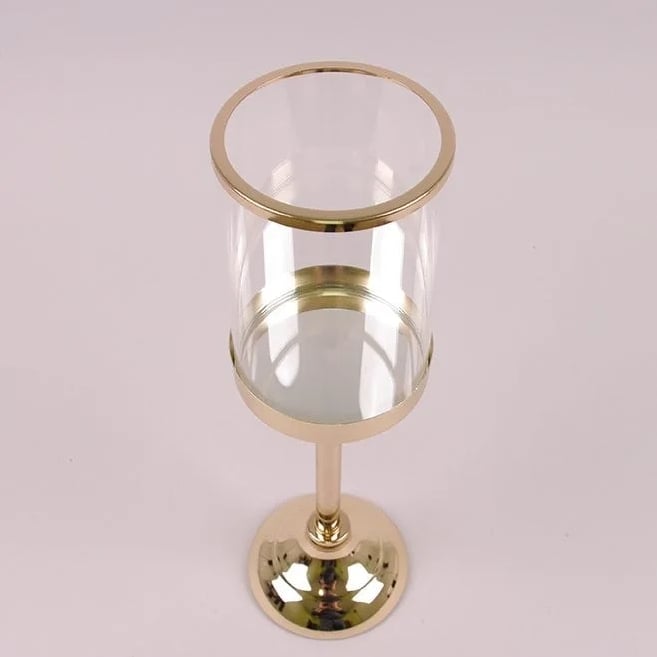 Підсвічник металевий Flora 39 см Золотий (37823) - фото 3 Підсвічник металевий Flora 39 см Золотий (37823) - фото 3