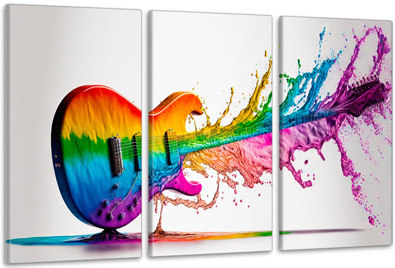 Картина модульна у вітальню/спальню Гітара Арт 70х130 см (ART-218_3A)