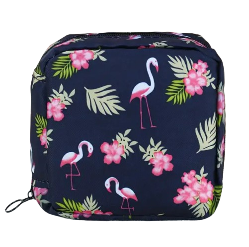 Косметичка-органайзер женская Flamingo для гигиенических средств 12х12х4 см Синий (2257127866)