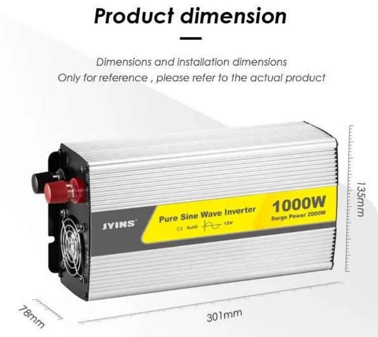 Автомобильный инвертор JYINS 12-220V 1000W с чистой синусоидой (2104618825) - фото 8 Автомобильный инвертор JYINS 12-220V 1000W с чистой синусоидой (2104618825) - фото 8