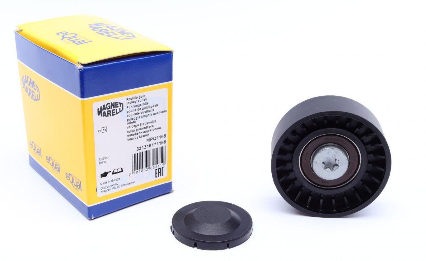 Ролик генератора MAGNETI MARELLI BMW 5 E60/7 E65/66/67 4.0-4.5i 01- паразитный 70x26 мм MPQ1168 (331316171168 MAGNETI MARELLI)