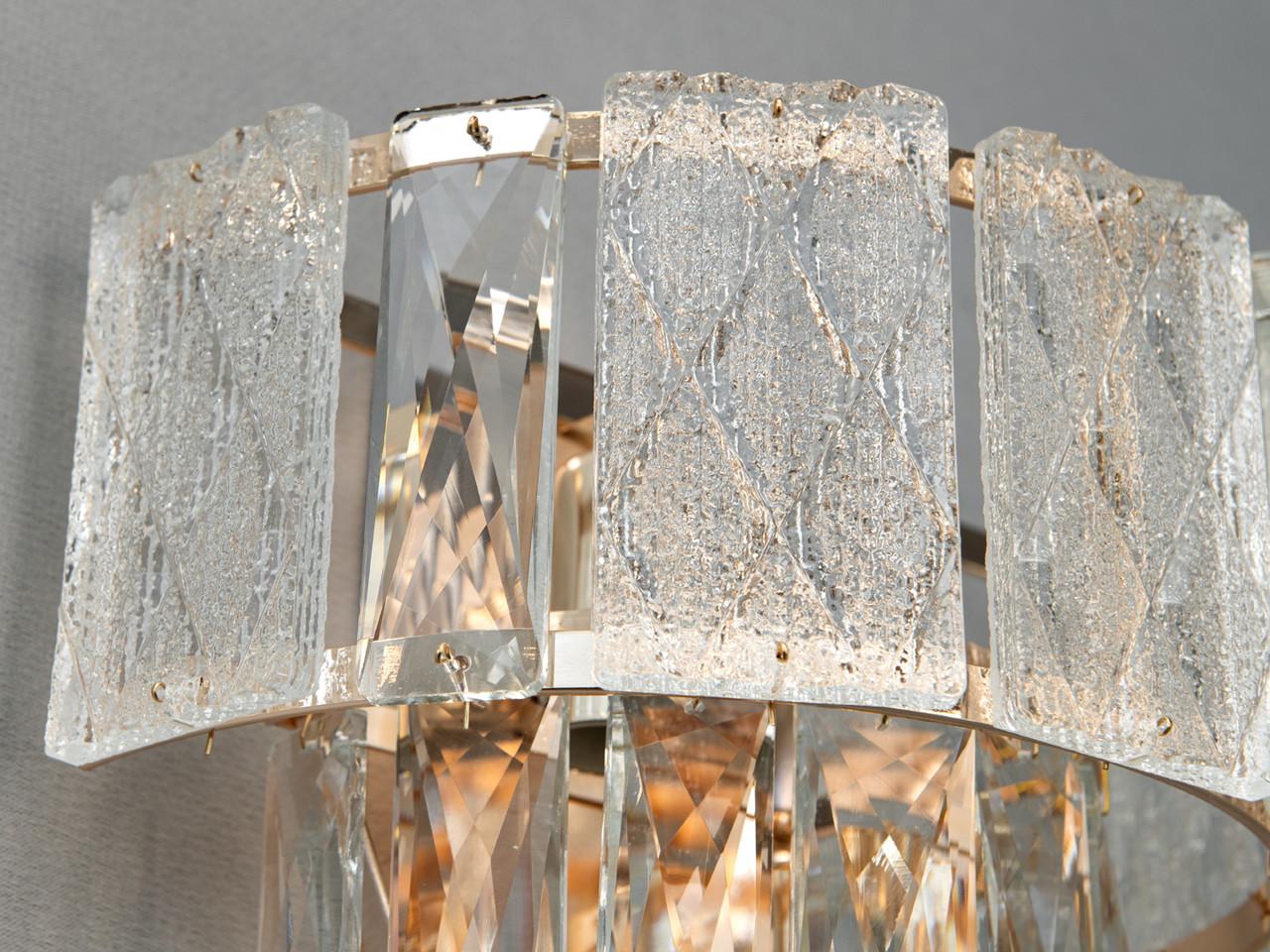 Бра из хрусталя в коридор на 2 лампы 327BG-LS Золотой (2226949532) - фото 3 Бра из хрусталя в коридор на 2 лампы 327BG-LS Золотой (2226949532) - фото 3