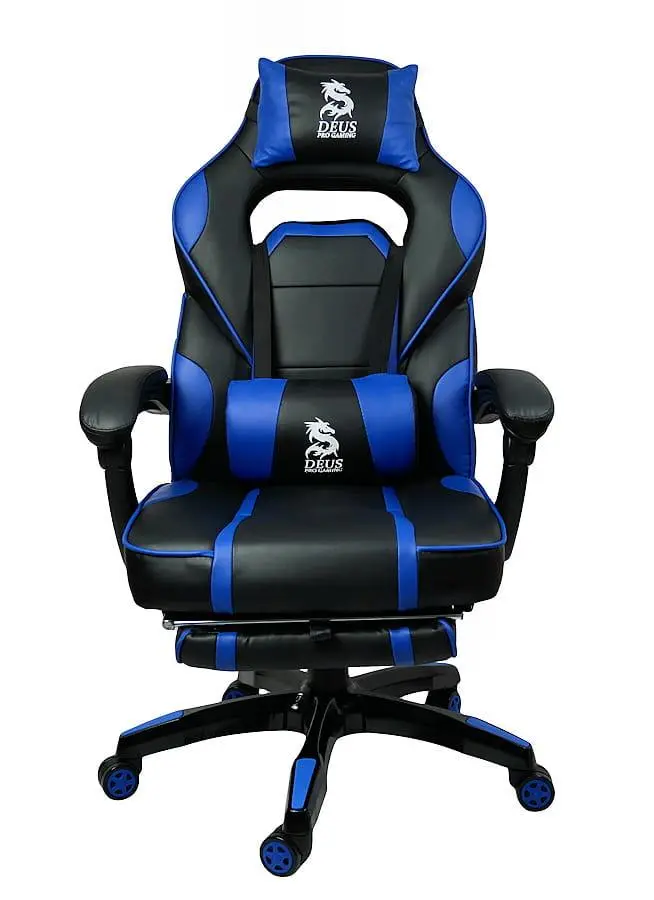 Кресло игровое Deus Large Черный/Синий (906) - фото 2
