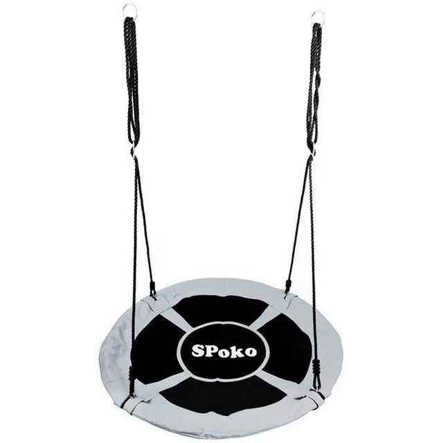 Качели-гнездо SPOKO SP-001 подвесная круглая 100 см Серый (2577414379)
