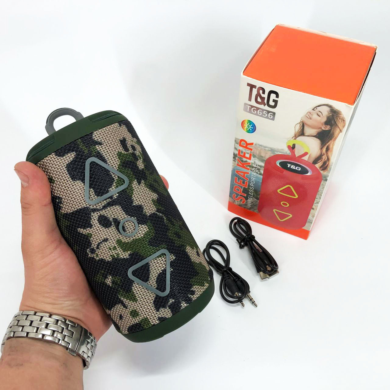 Колонка портативная Bluetooth TG656 FM Camo (2074010182) - фото 4