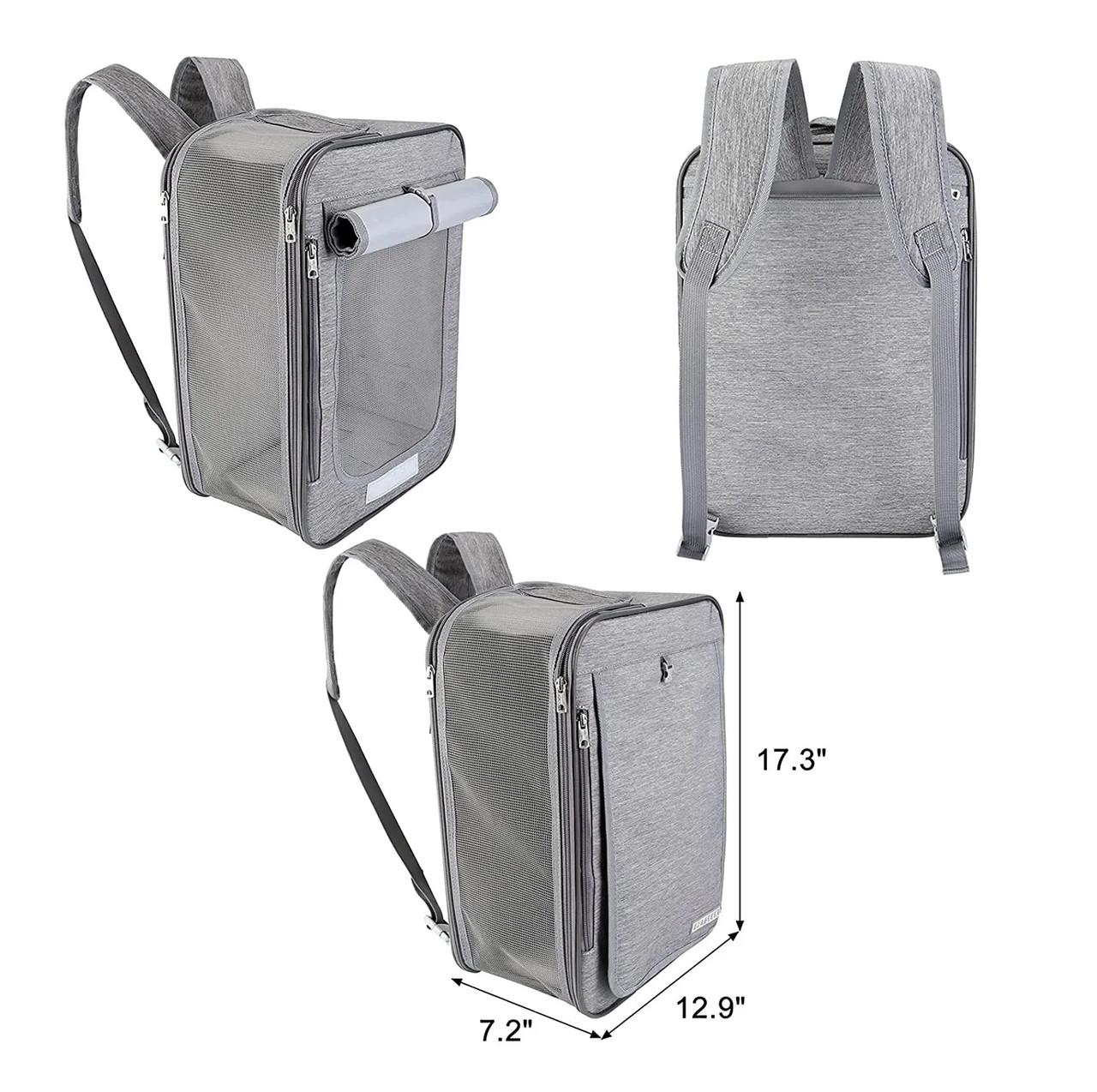 Сумка-рюкзак для перенесення домашніх тварин CosmoPet CP-43 2в1 44х19х32 см Grey (3_04841) - фото 5 Сумка-рюкзак для перенесення домашніх тварин CosmoPet CP-43 2в1 44х19х32 см Grey (3_04841) - фото 5