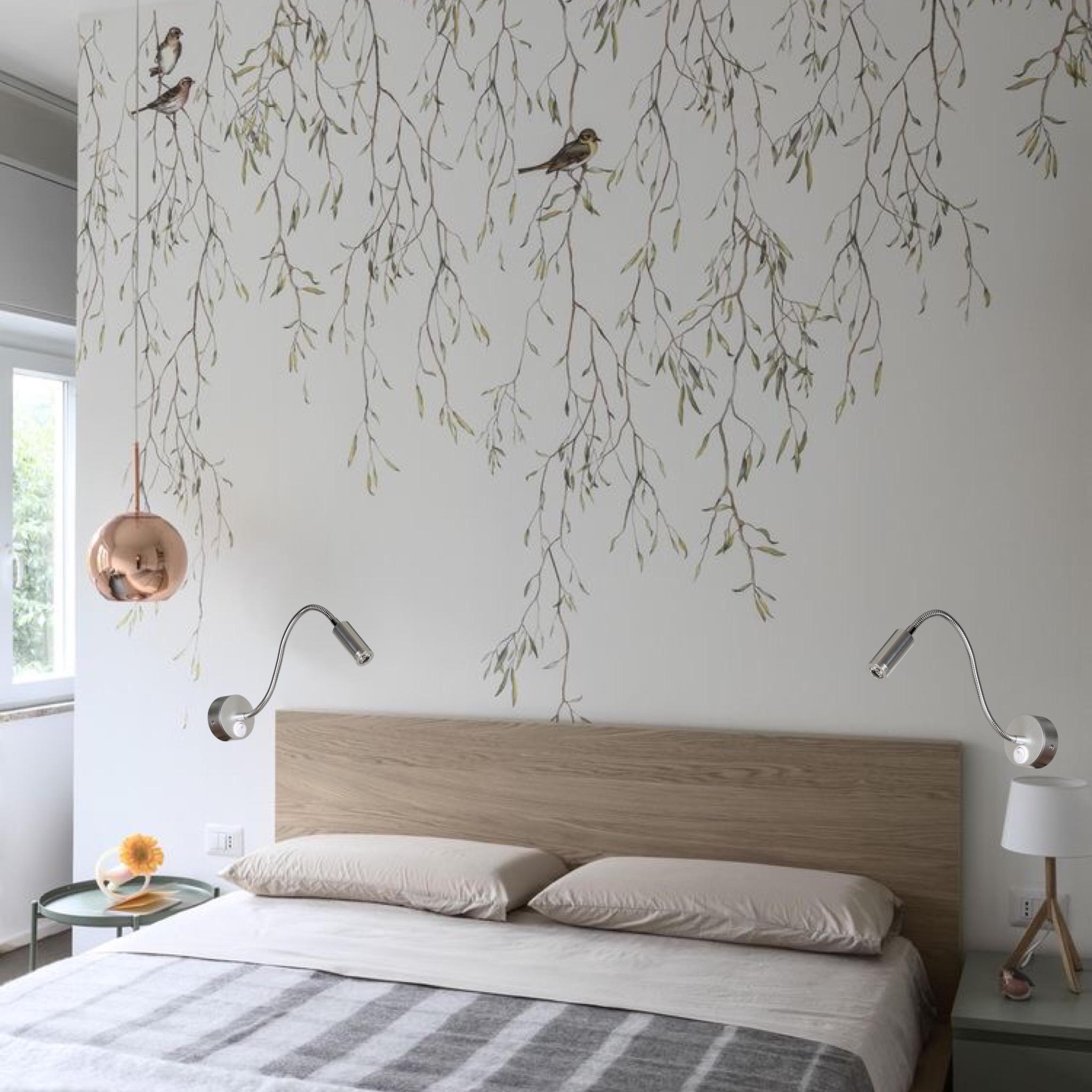 Світильник приліжковий з вимикачем на основі Срібний (920-V4001 CH) - фото 2 Світильник приліжковий з вимикачем на основі Срібний (920-V4001 CH) - фото 2