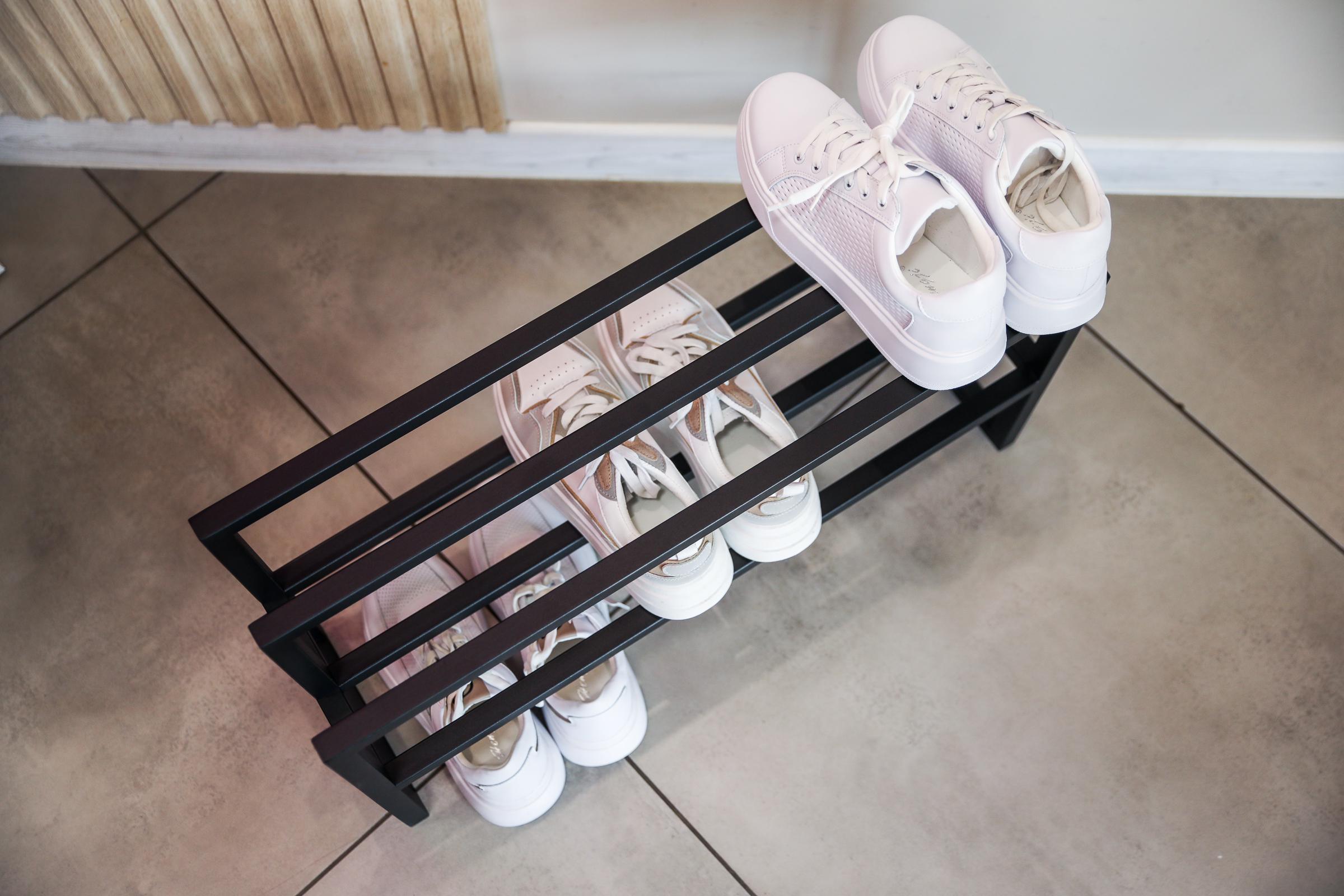 Полка для обуви Лаконичность+ двухэтажная из металла 70х20х34 см (ML-72.5) - фото 8 Полка для обуви Лаконичность+ двухэтажная из металла 70х20х34 см (ML-72.5) - фото 8