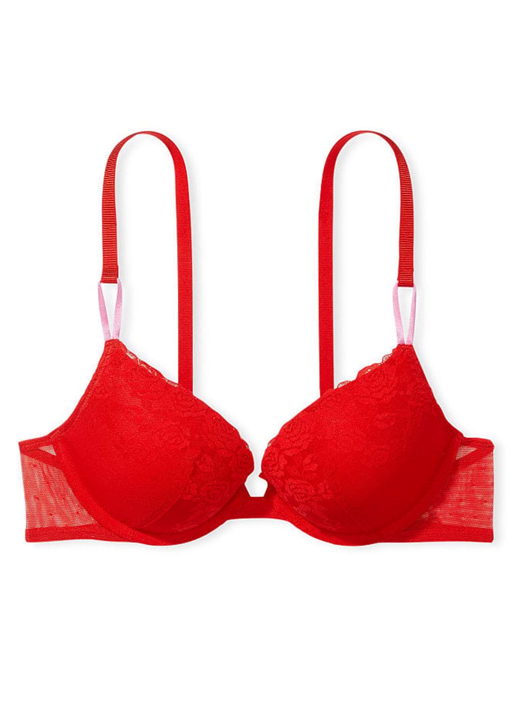 Бюстгальтер Victoria's Secret 34A Червоний (36000233899QD434A) - фото 3