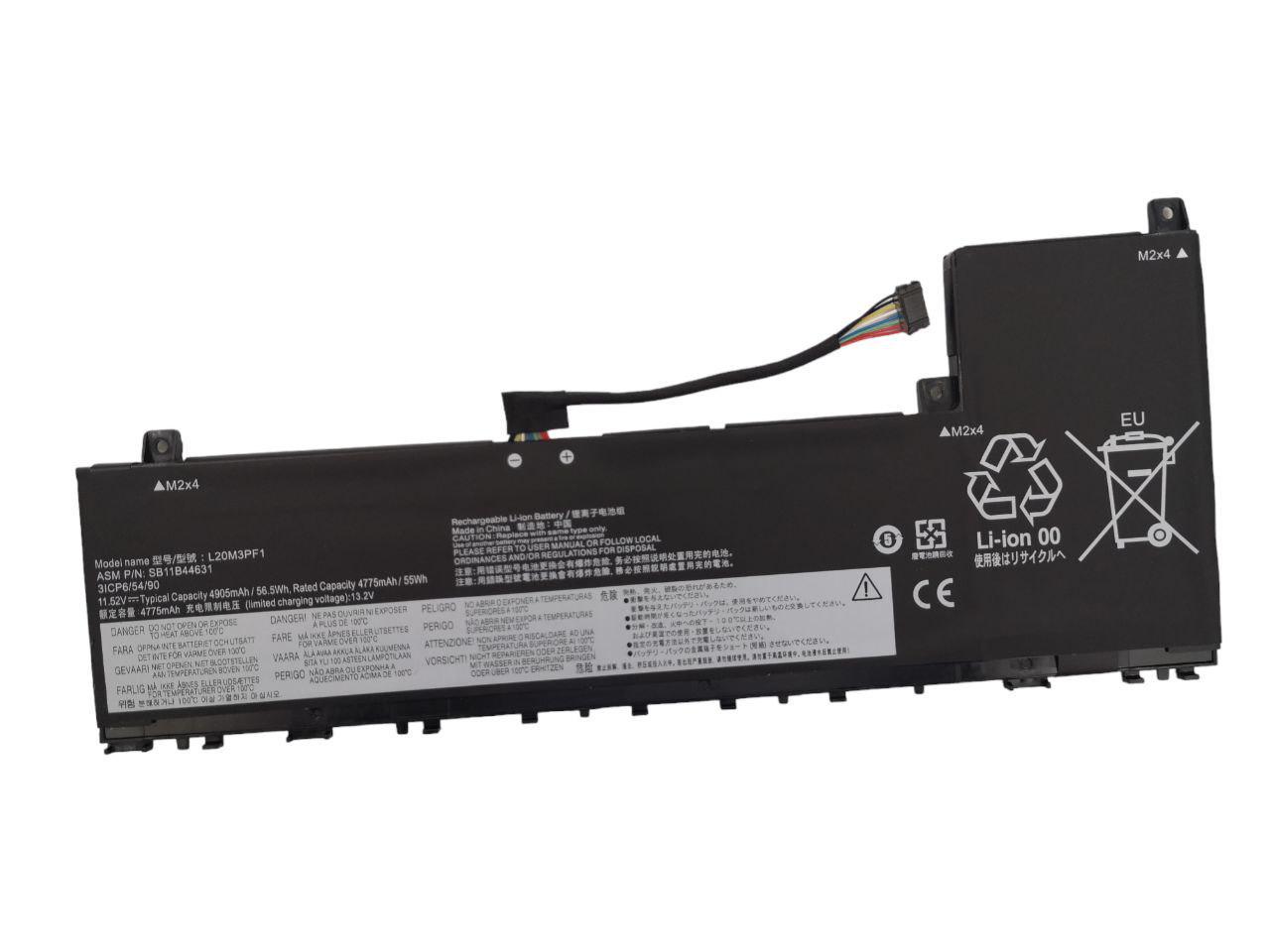 Акумулятор для Lenovo IdeaPad 5 Pro/SB11B44634/L20D3PF1/L20M3PF1 4905mah 56.5Wh