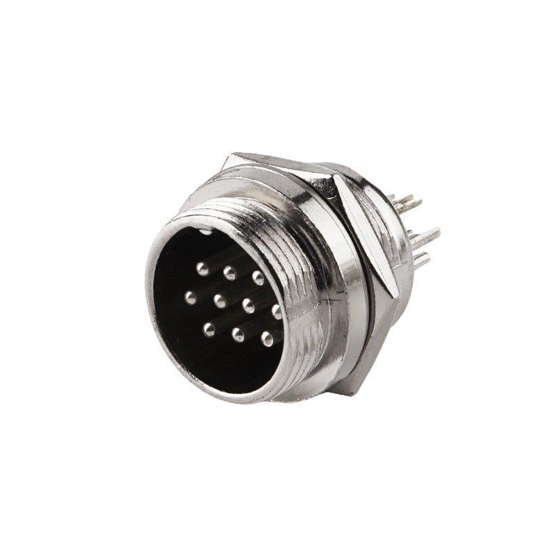 Штекер GX20 10pin монтажный (A709030) Штекер GX20 10pin монтажный (A709030)