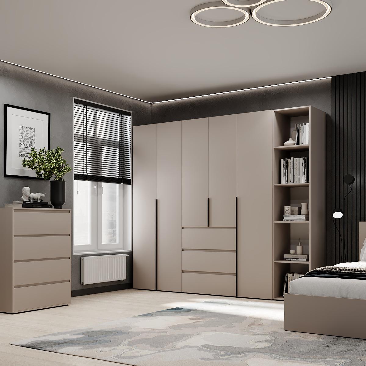 Шкаф распашной комбинированный ART IN HEAD №14 Light 2400x500x2200 мм Кашемир (GALTK01414000000) - фото 3