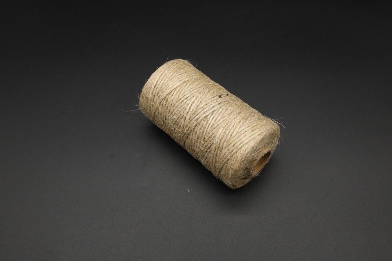 Шпагат джутовый натуральный льняной витой 2 мм 100 м (LF-002-2)